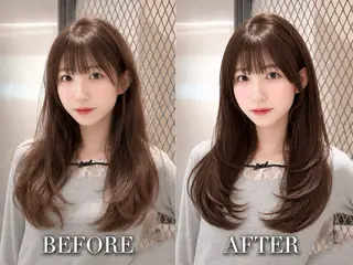 セミロング 谷川が作る熊本1🥇 レイヤーカットのヘアスタイル