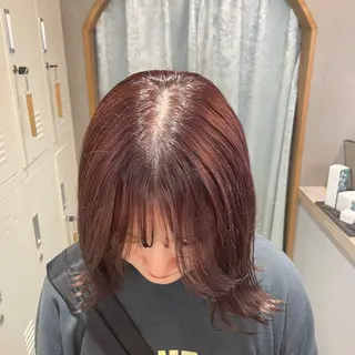 ミディアム オリーブベージュ/ボ ブ縮毛矯正たまき🧡のヘアスタイル