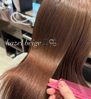 カラー aoi🍀暖色 /透明感カラー♡のヘアスタイル