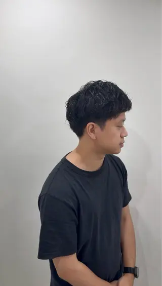 ショート パーマ メンズ SHUN札幌 メンズパーマフェードのヘアスタイル