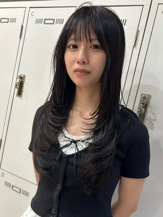 ロング 藤井 ユウキのヘアスタイル
