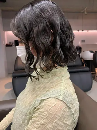 パーマ ボブパーマコテ巻き風 パーマNo1深江秀平のヘアスタイル
