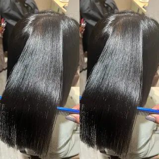 セミロング カラー パーマ 今話題の艶髪矯正 美艶カラー/FUKAのヘアスタイル