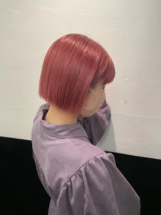 ミディアム カラー 暖色/ブリーチカラー 🎀 M i k uのヘアスタイル