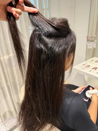 セミロング 福山艶髪|髪質改善| 三宅星哉のヘアスタイル