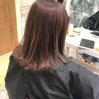 ミディアム カラー ボブ/salut町田 🧡kanaのヘアスタイル