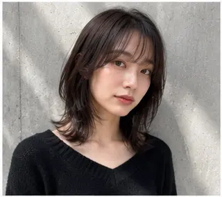 ミディアム カラー パーマ 🌱透明感カラー🌱 レイヤー/コウスケのヘアスタイル