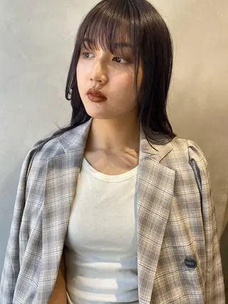 ロング カラー ヘアアレンジ La.miu 八王子のヘアスタイル