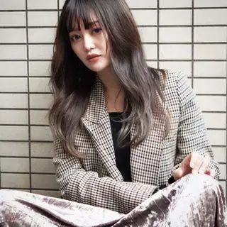セミロング カラー テトネ タカシのヘアスタイル