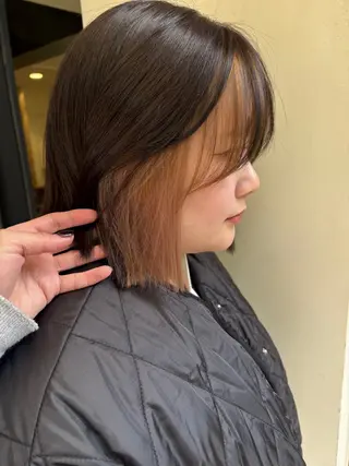 カラー 🎀ボブ/レイヤー/ 梅田/天野川奈緒🎀のヘアスタイル