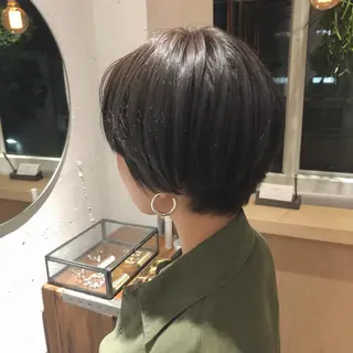 ショート カラー 白髪ぼかし/ショート /ミニボブだいじのヘアスタイル