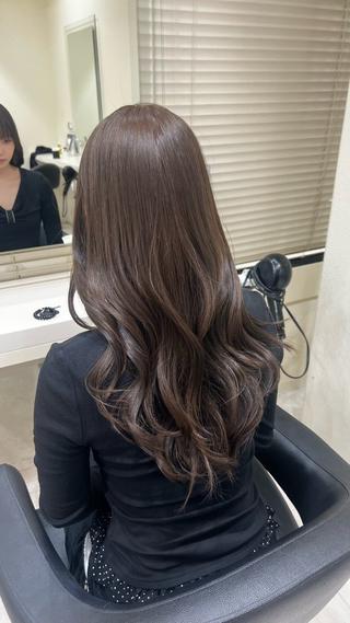 ロング カラー ヘアアレンジ 韓国レイヤー&ピンク 艶髪🩶maikoのヘアスタイル
