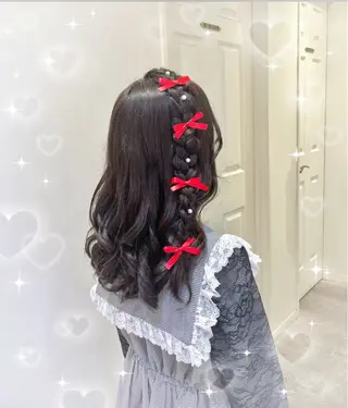ヘアアレンジ 💖韓国カラー エクステmikotoのヘアスタイル