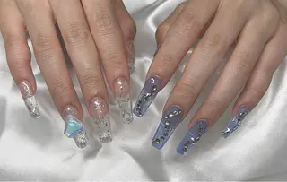 ロング RIKO YUKAのネイルデザイン