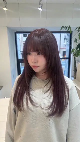 セミロング カラー メンズ モデル募集中🐹🤍 ナナカのヘアスタイル