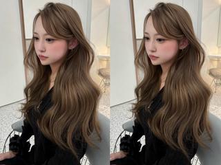 ロング 🎀ダブルカラー/ 透明感カラー/翼🎀のヘアスタイル