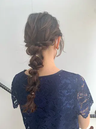 ミディアム ヘアアレンジ Emma ecole /栄/RIOのヘアスタイル