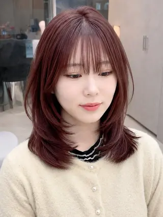 ミディアム 久米 春輝のヘアスタイル