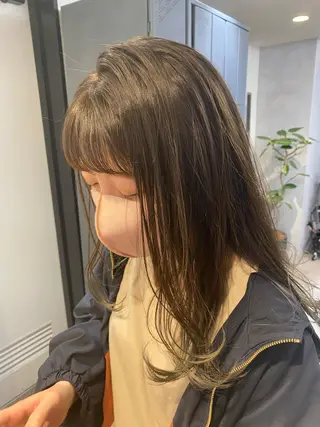 セミロング チバタ キョウスケのヘアスタイル