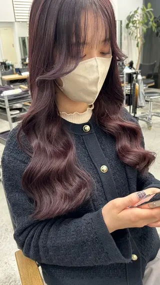 セミロング カラー RYOSUKE ハイトーンのヘアスタイル