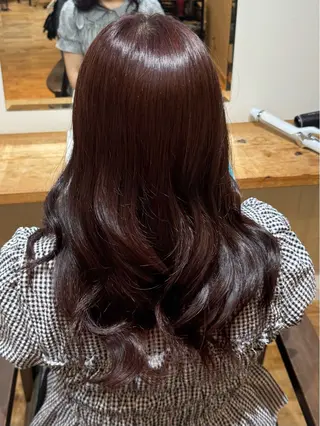 セミロング カラー 波多野 麻由のヘアスタイル