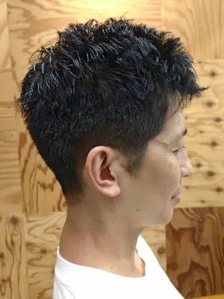 ショート カラー パーマ メンズ 24h受付の髪質改善 とヘッドスパ👻髙橋のヘアスタイル