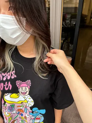 セミロング カラー ACRO Hirokiのヘアスタイル