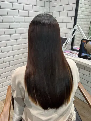 セミロング 髪質改善/ ハイトーン 中野亘稀のヘアスタイル