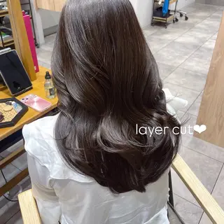セミロング 顔周り/レイヤー🎀 natsumiのヘアスタイル
