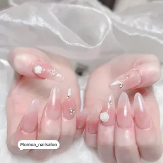 ネイル MoMoA Nail ネイル長さ出し専門店のネイルデザイン