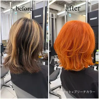 ミディアム カラー 海外ヘア /　 Juanのヘアスタイル