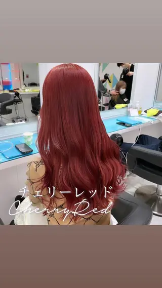 ロング カラー ガーリー♡女の子っぽ ヘア♡ピンクカラー♡のヘアスタイル