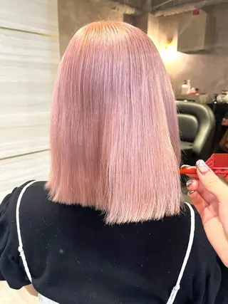 ショート カラー あみ/暗髪オリ ーブ特化🍃髪質改善のヘアスタイル