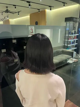 ショート 縮毛矯正/韓国風ヘア /ツバキのヘアスタイル