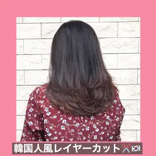 セミロング K-POP好き美容師 🇰🇷Kai.Yのヘアスタイル