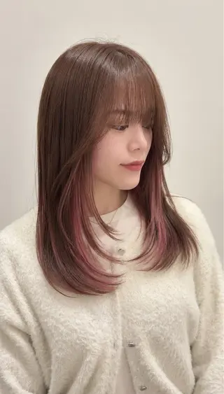 ミディアム 透明感美髪💙ྀི/ 髪質改善/ミナルのヘアスタイル