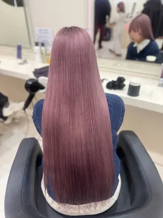 ロング カラー 🤍韓国大人っぽ ベージュMAI🤍のヘアスタイル