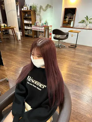 カラー 橋本 愛唯のヘアスタイル