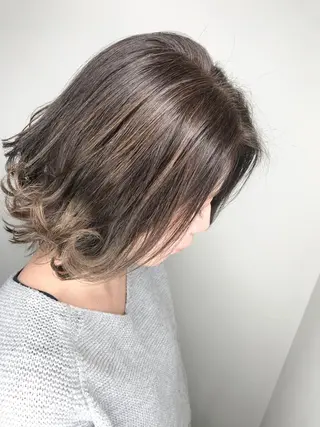 ミディアム カラー パーマ ヘアアレンジ 🫧代表/新宿駅近/ 限定価格🫧田辺貴裕のヘアスタイル