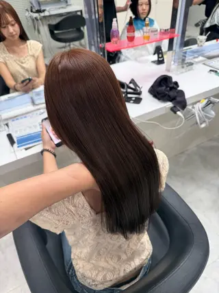 ロング カラー 🍀ブラウンベージュ sakura🍀のヘアスタイル
