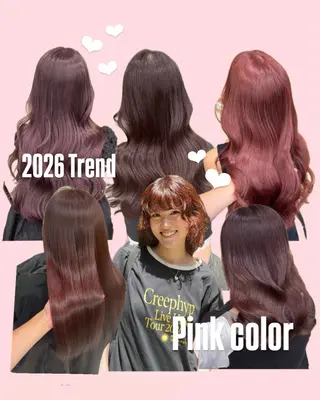 カラー yuka♡/暖色系/ ブリーチなしWカラーのヘアスタイル