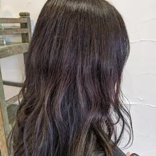 セミロング 髪質改善＆白髪ぼかし カラー♡店長みやけ♡のヘアスタイル