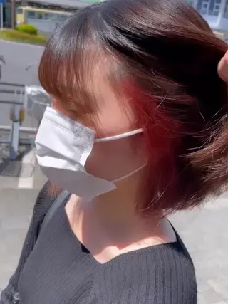 ショート カラー 🇰🇷ブリーチ縮毛 髪質改善七星🇰🇷のヘアスタイル