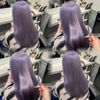 ロング カラー 🦋REISA🦋 エクステ×ハイトーンのヘアスタイル