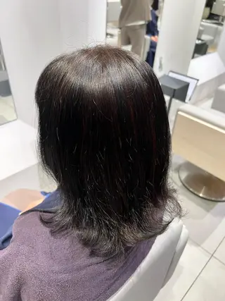 ミディアム 銀座/ハイレイヤー/ 艶髪カラー/田中颯士のヘアスタイル