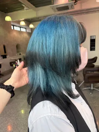 ミディアム カラー ハイトーン/ブリーチ 🤍足立里湖のヘアスタイル