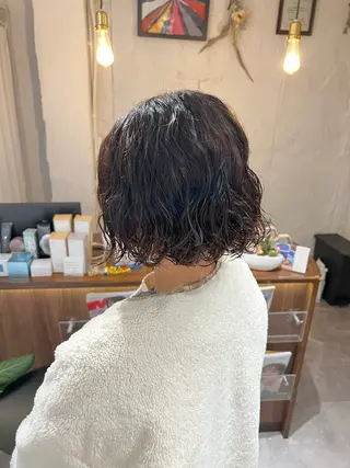 ショート カラー パーマ 「sumi」 AMIのヘアスタイル