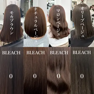 セミロング カラー ヘアアレンジ 🪞official FRUITS渋谷🩰のヘアスタイル