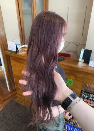 ロング カラー 矢野 晃平のヘアスタイル