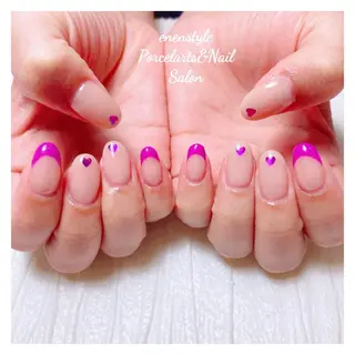 ミディアム ネイル 🐾enen style 🐾のネイルデザイン
